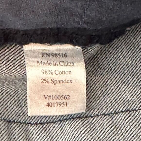 EUC Cold Water Creek Natural Fit Cropped - Capri Jeans Blue - Size 10 - Picture 7 of 9